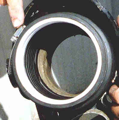 GHRKit repair ring installed at the gimbal housing bellows opening